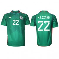 Mexico Hirving Lozano #22 Replica Home Shirt World Cup 2022 Short Sleeve